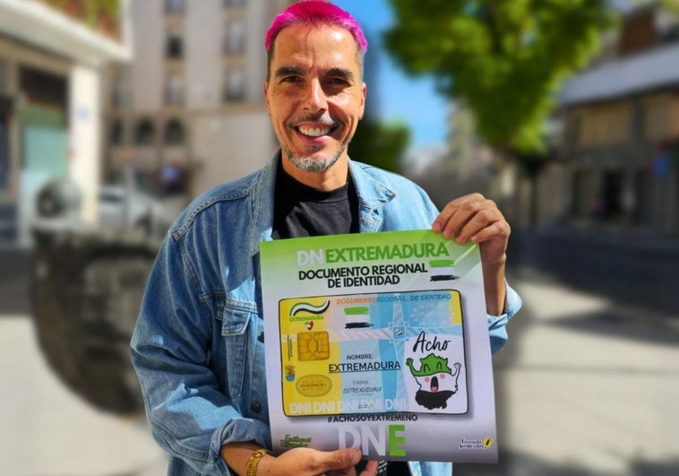 El artista Fernando Sembrador crea su particular DNI extremeño