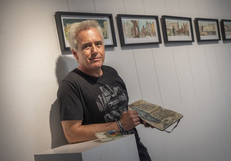 Gamero Gil: «Pinto hasta en una servilleta y luego coloreo con café»