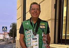 El vendedor de la ONCE, Miguel Nieto Lozano.