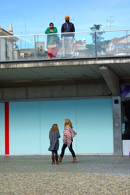 Dos inmigrantes y dos nativas en Castelo Branco.