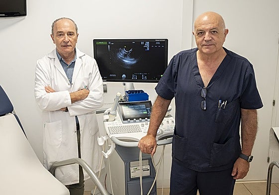 Los doctores Santiago Álvarez y José Antonio Domínguez.