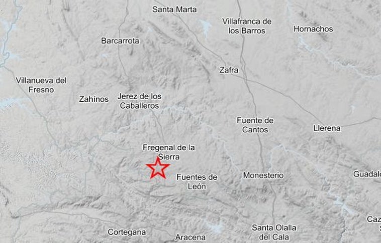 Extremadura registra un nuevo temblor
