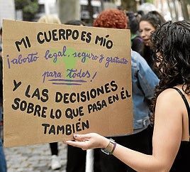 Protesta a favor del aborto el pasado septiembre.