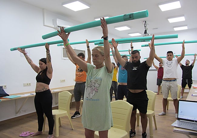 Presos en una sesión de OM training.