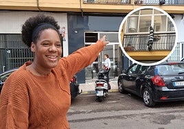 Lady junto a su terrorífica creación en Badajoz