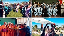 Una boda de otra galaxia: dos pacenses se casan al estilo Star Wars