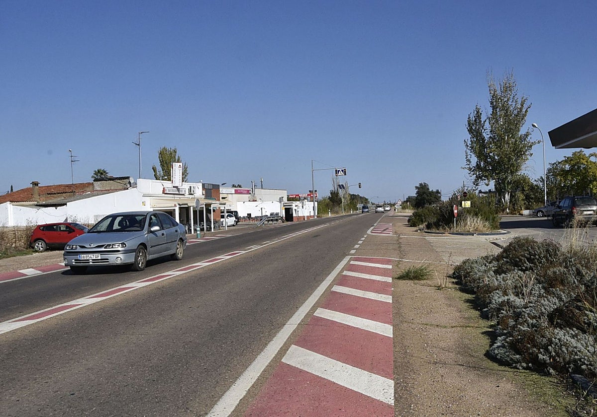 La zona de Corazón de Jesús, en la carretera de Olivenza.