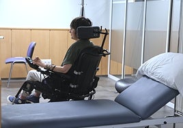 Enfermo de esclerosis lateral amiotrófica (ELA).