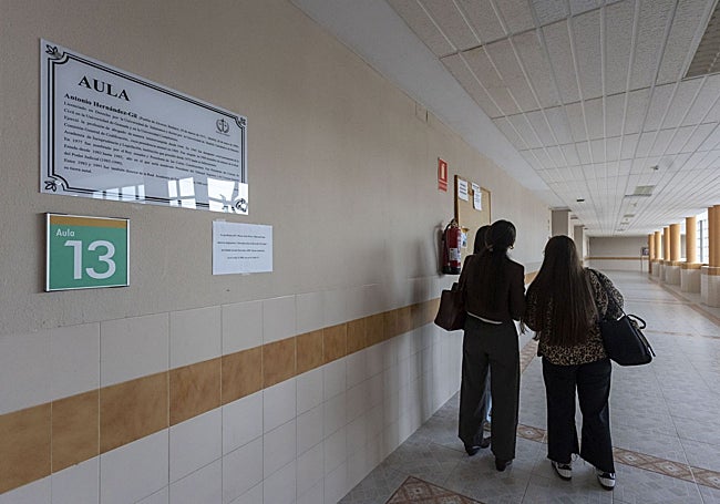 Aula Antonio Hernández Gil en la Facultad de Derecho.