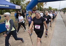 Marcha nórdica en Badajoz