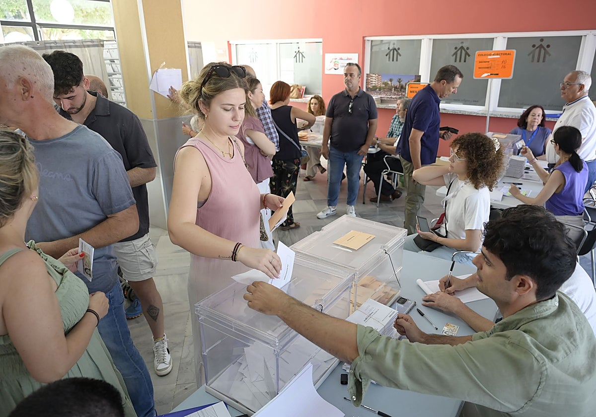 Imagen de archivo de una votación electoral.