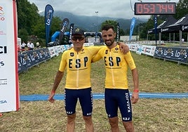 Loren Herrera y José Julián Antúnez, campeones de la Copa de España en sus respectivas categorías.