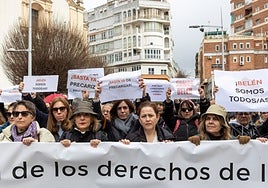 Manifestación tras el asesinato de Belén Cortés.