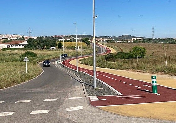 Carril bici del Camino de Carboneros inaugurado en mayo de este año, con el que conectará el nuevo.