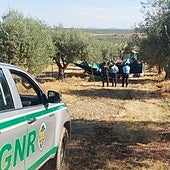 Labores de vigilancia de la Guardia Nacional Republicana de Portugal.