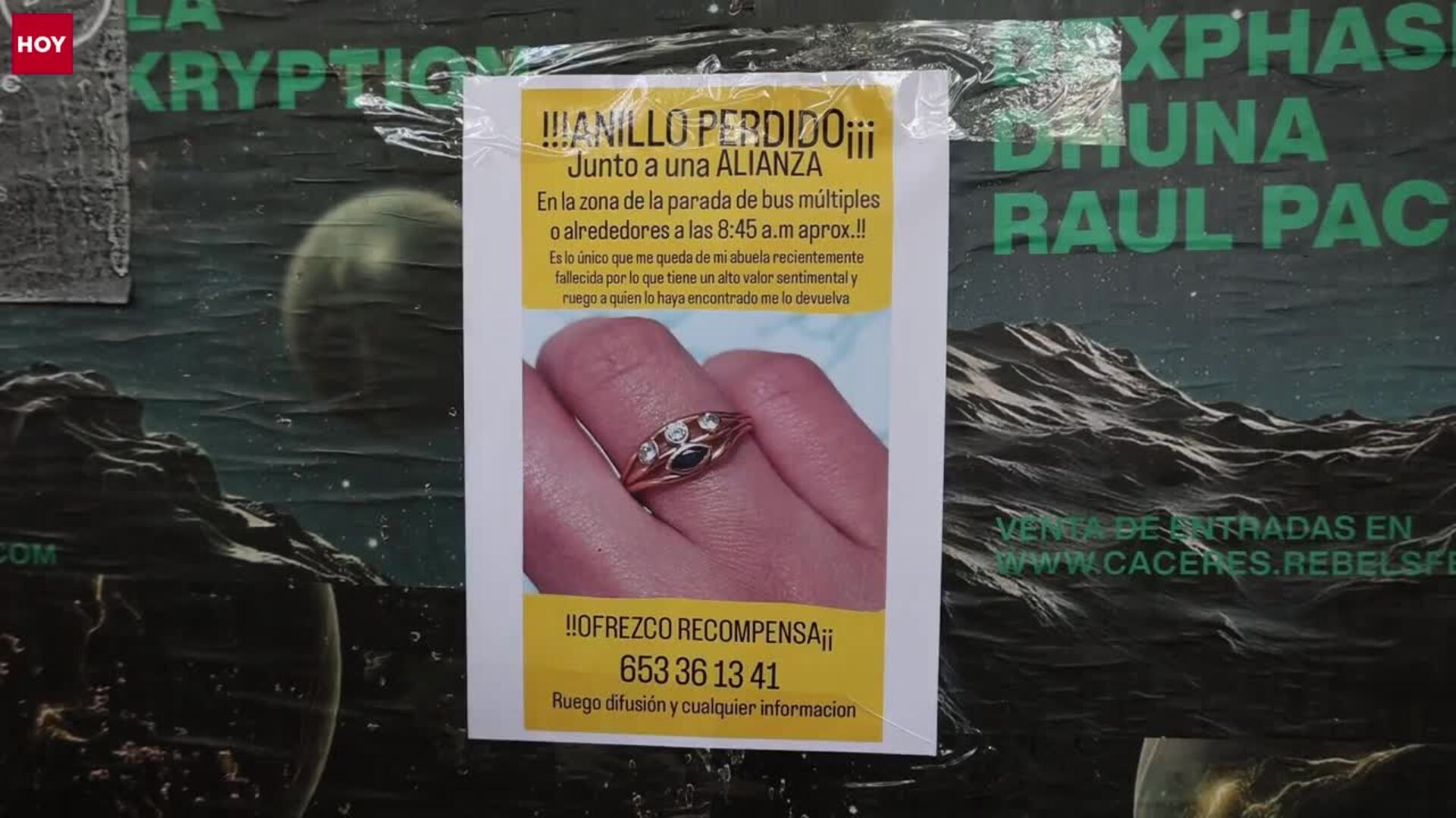 La búsqueda desesperada de Mayte en Cáceres: «El anillo es lo único que me queda de mi abuela»