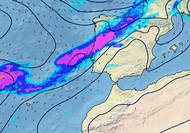Un frente atlántico cruzará la región entre el viernes y el sábado.