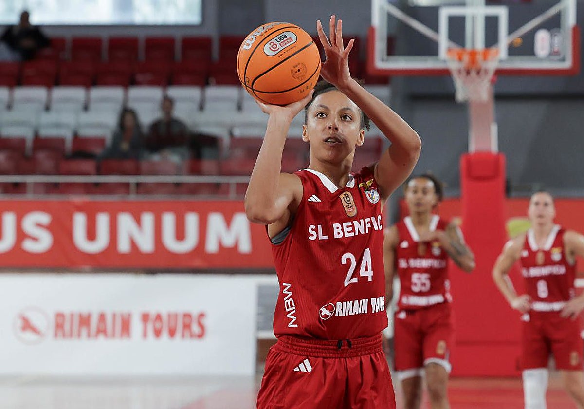 Sydney Alexis Brown, la pasada temporada en el Benfica.