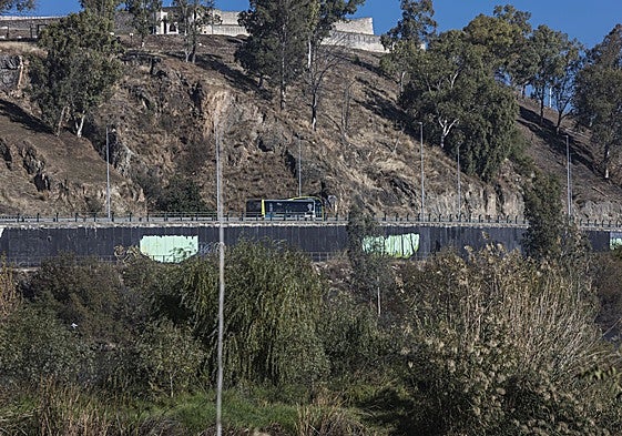 El muro que se pintará este fin de semana.