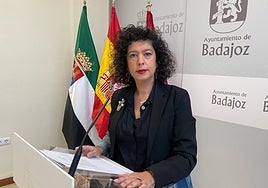 Silvia González, este lunes en rueda de prensa.