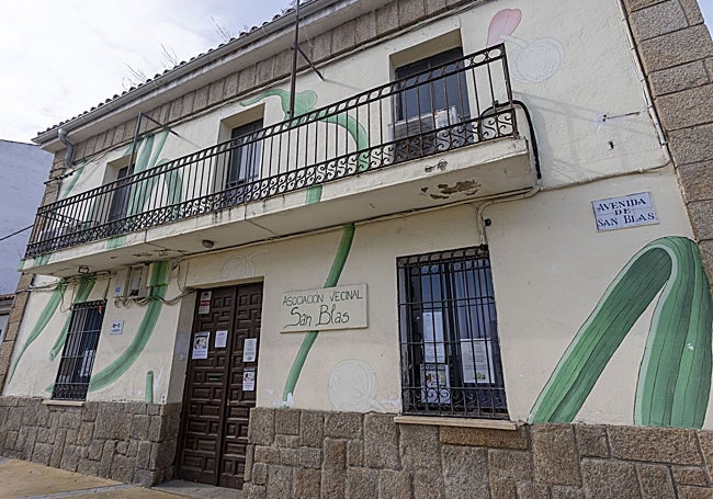 Sede vecinal de San Blas. La asociación del barrio pide que se repare.