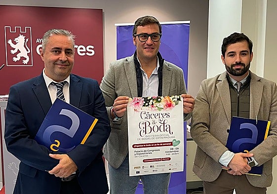 Presentación de Cáceres de Boda este martes en el ayuntamiento.