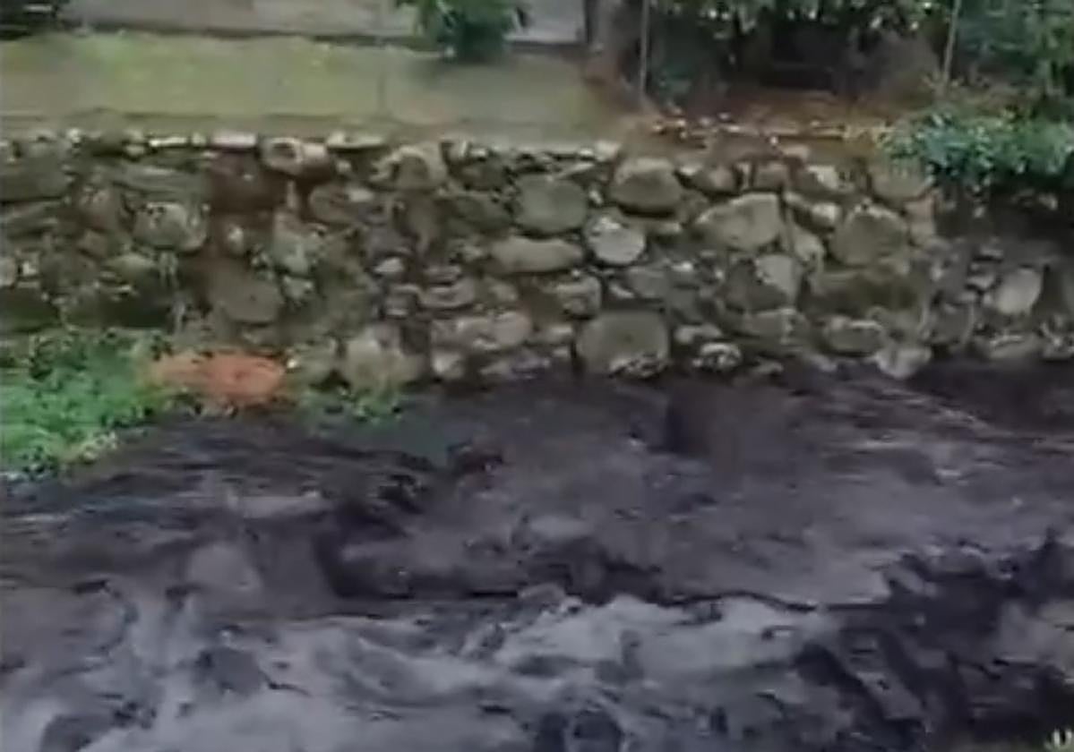 Fotos | Ríos con el agua negra por las cenizas de los incendios