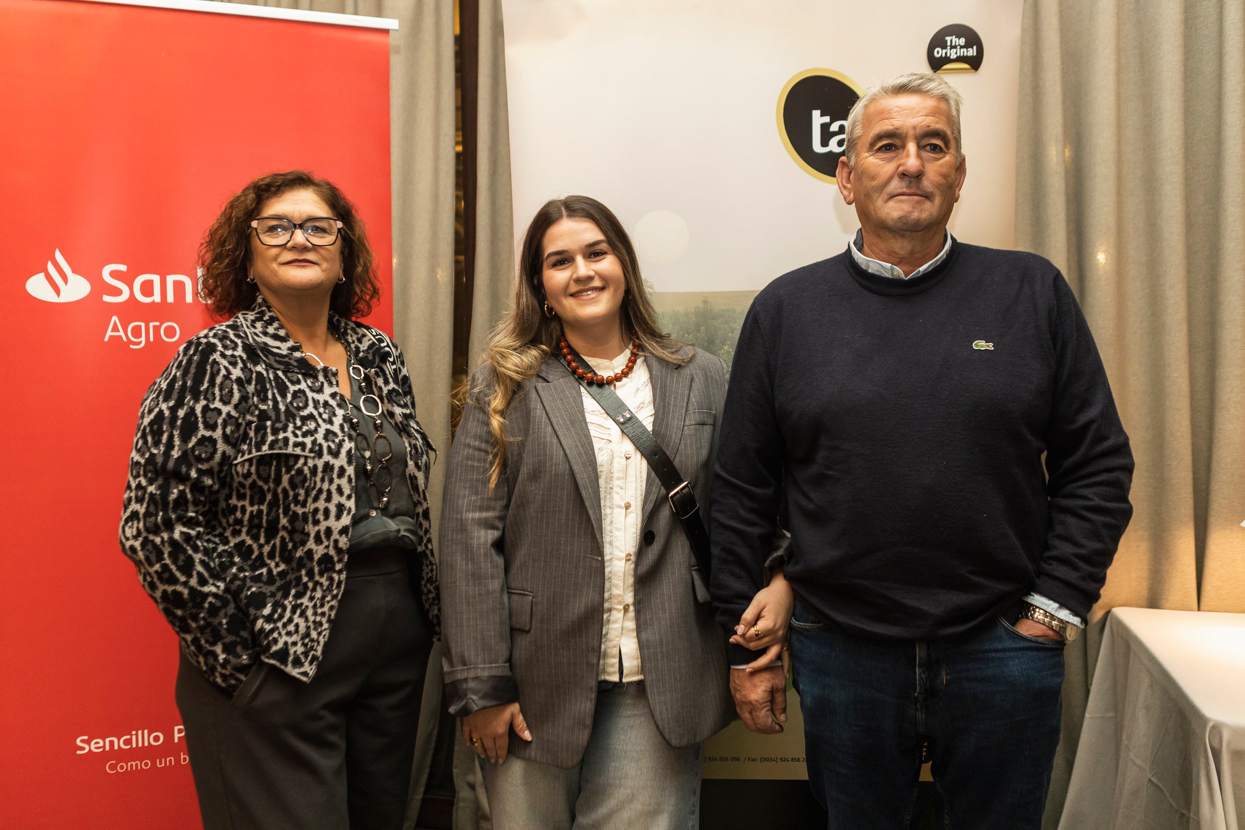 Yolanda Sacho, Leyre González y Eusebio González.