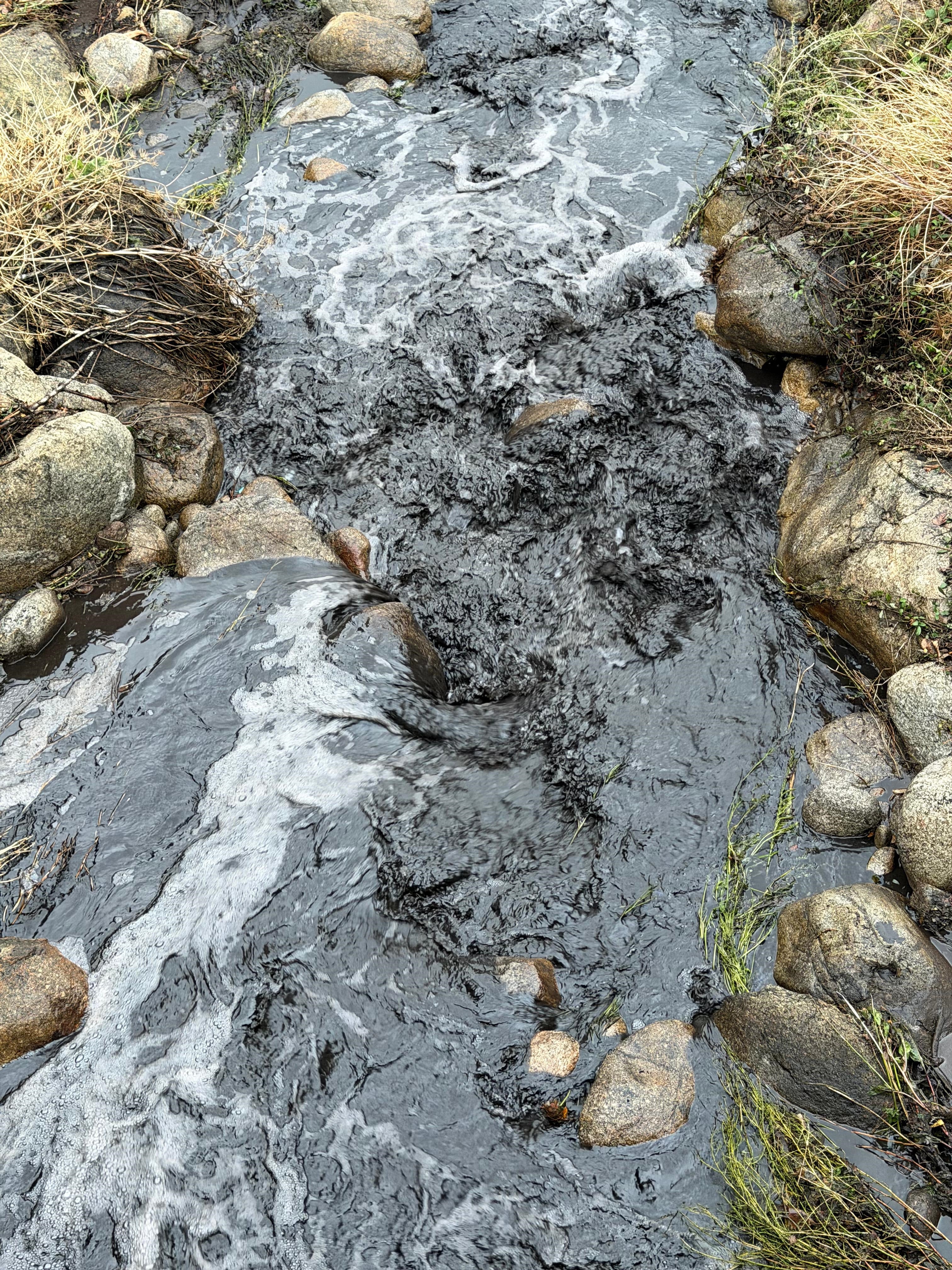Fotos | Ríos con el agua negra por las cenizas de los incendios