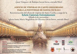 El canto gregoriano resuena en Olivenza