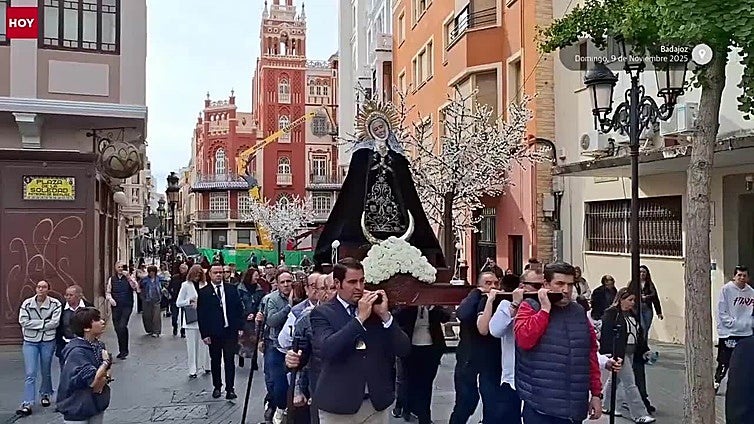 La Patrona de Badajoz se traslada temporalmente a San Agustín