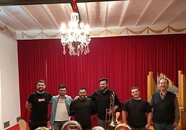 Sección de viento metal de la Filarmónica de Plasencia.