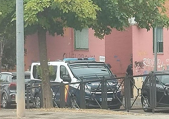 Patrullas de la Policía Nacional en San Lázaro.