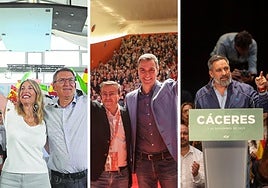 21-D: los líderes nacionales se fajan en Extremadura