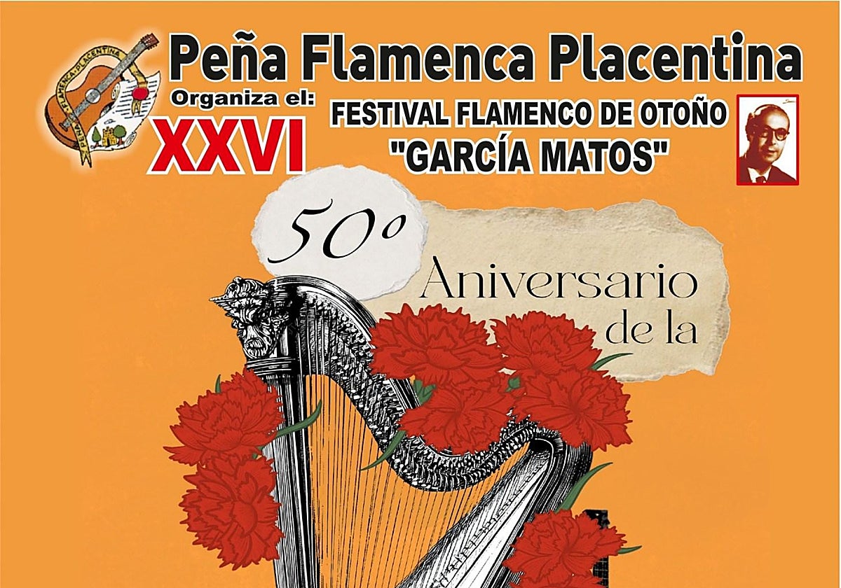 Cartel anunciado de Festival Flamenco de Otoño García Matos.