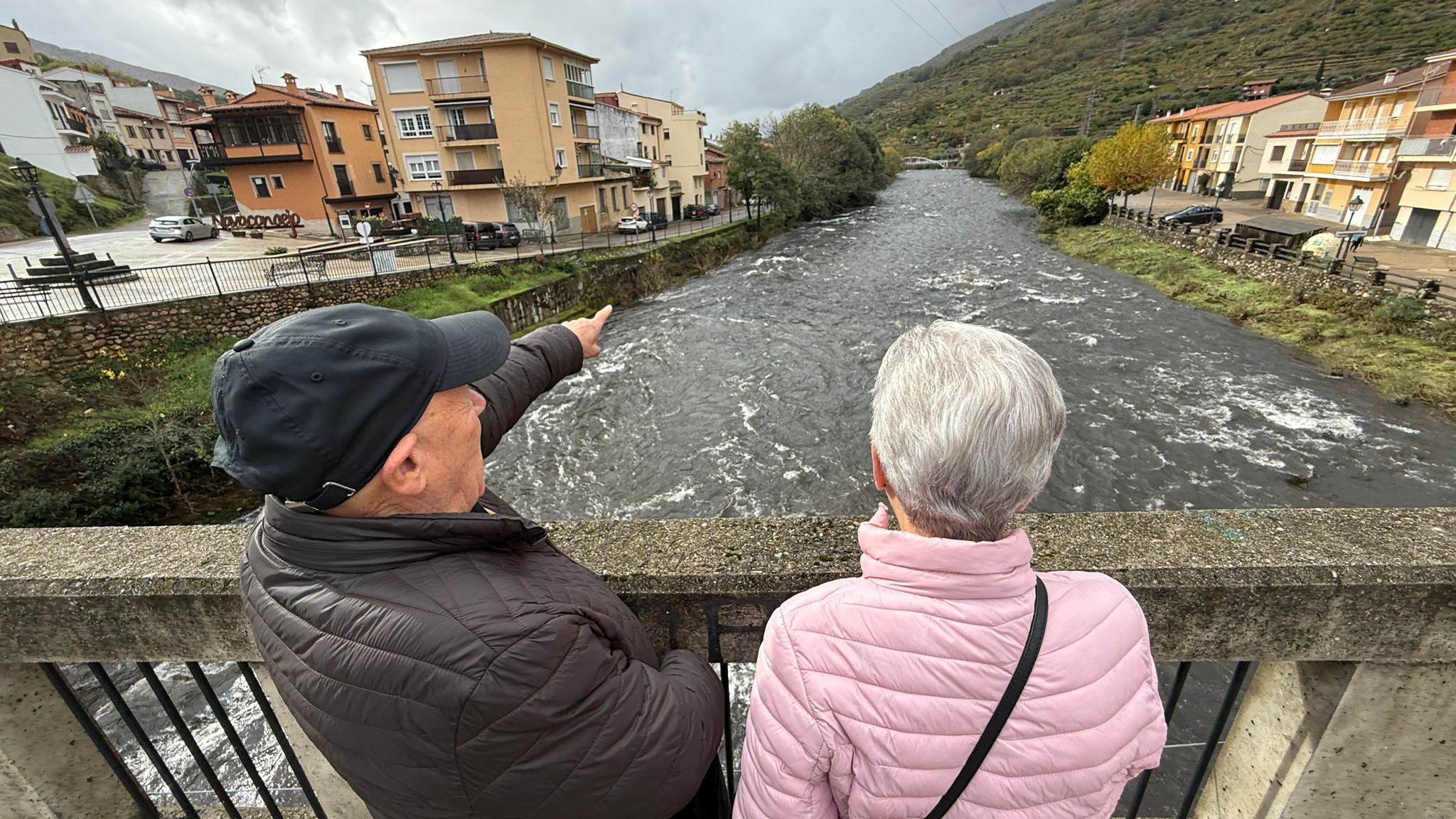 Fotos | Crecida del río Jerte a su paso por Navaconcejo