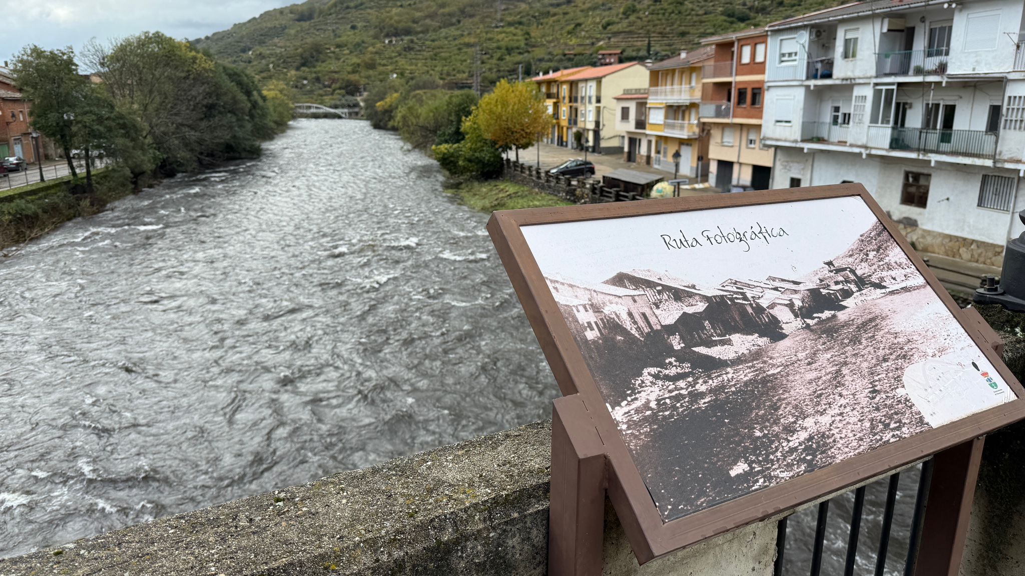 Fotos | Crecida del río Jerte a su paso por Navaconcejo