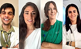 José del Corral, Irene León, Cristina Marco y Beatriz Ortiz.