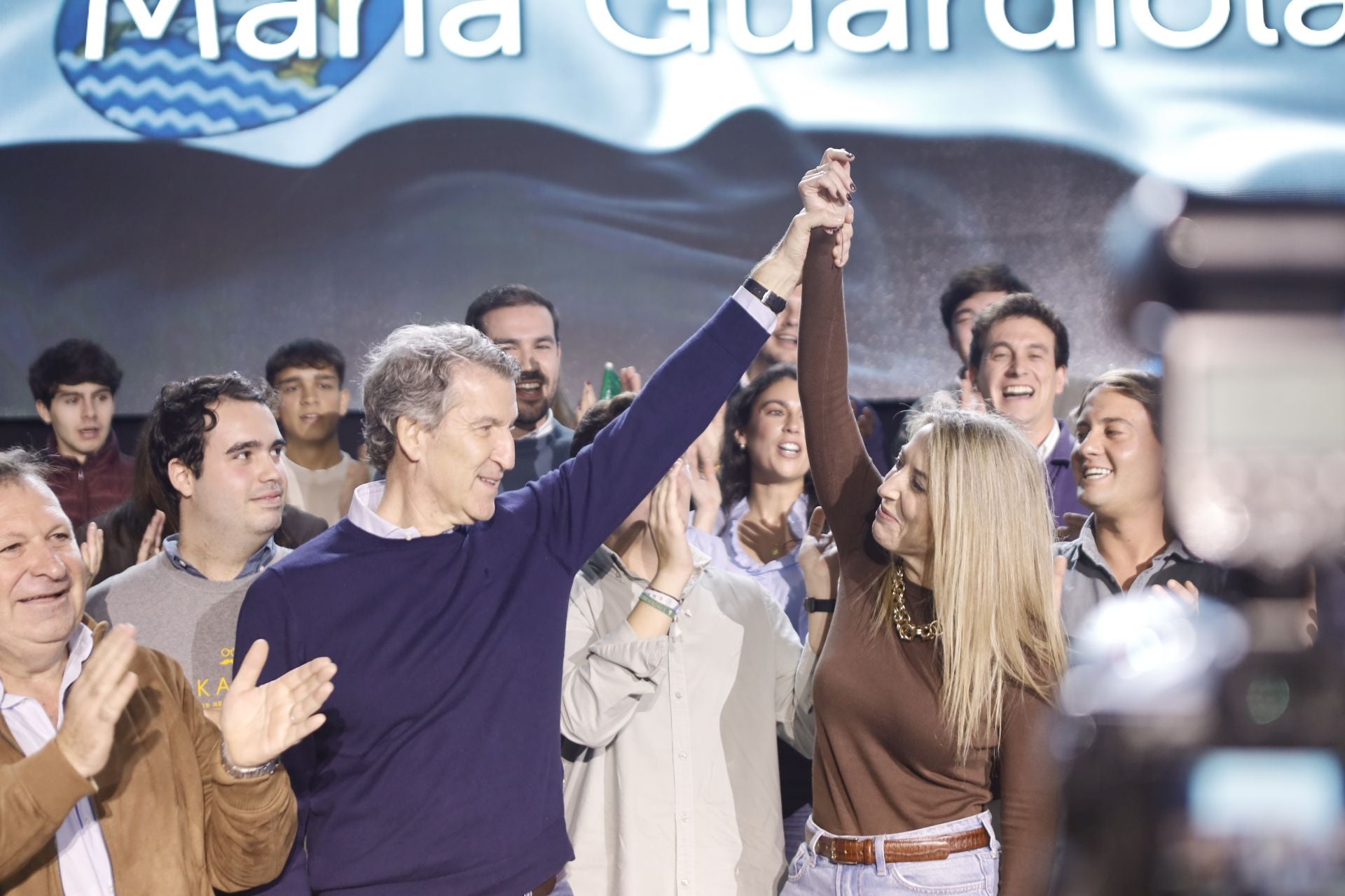 Así ha sido el acto de Feijóo y Guardiola en Lobón