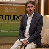 Óscar Llanos, durante el congreso regional de UPA-UCE Extremadura celebrado el pasado miércoles en Mérida.