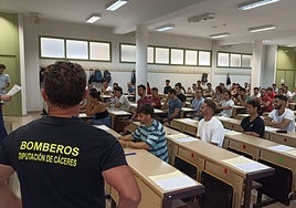 la pimera prueba teórica se llevó a cabo el pasado 24 de julio en el campus universitario de Cáceres.