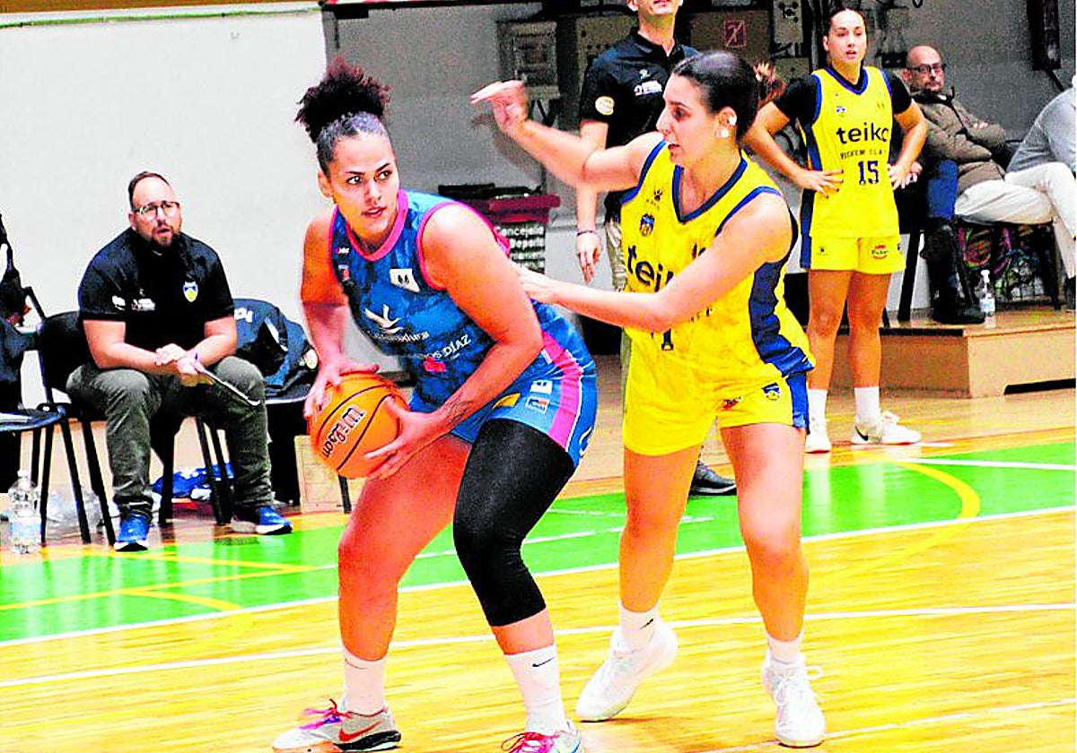 Victoria Michel, en el último partido en casa.