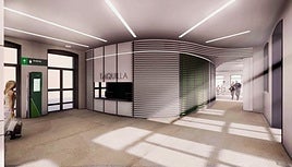 Infografía de cómo quedará la futura estación. Cedida