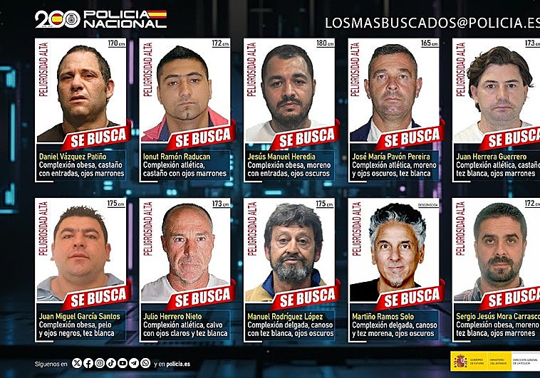 Julio Herrera, el salmantino vinculado al tráfico de drogas en Plasencia, entre los 10 fugitivos más buscados del país