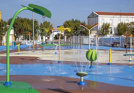 Parque de caños de la Ciudad de la Infancia.