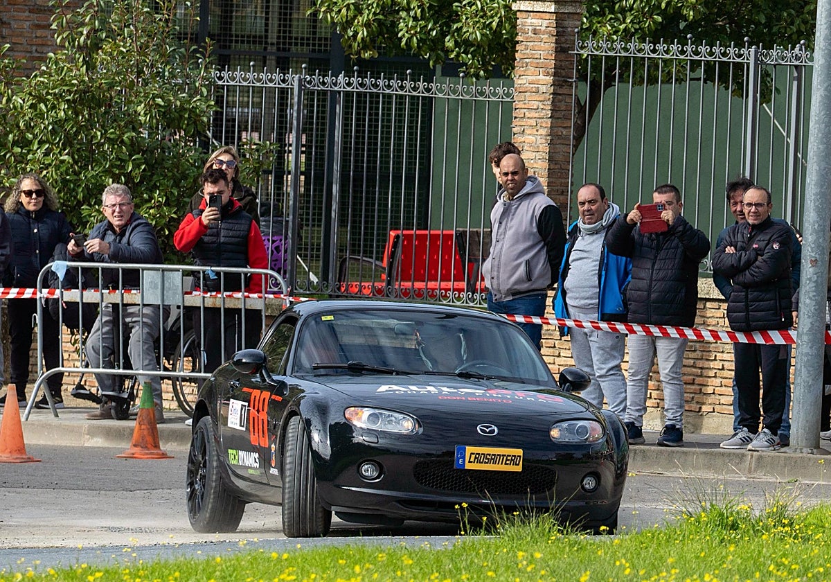 Crosantero durante la prueba del Slalom de Malpartida de Plasencia.