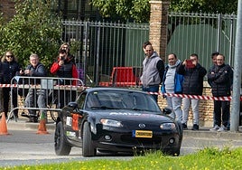 Crosantero durante la prueba del Slalom de Malpartida de Plasencia.
