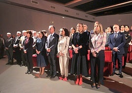 Acto institucional del 25-N celebrado este martes en Mérida