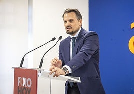 Abel Bautista, en un momento de su intervención en el Foro HOY.