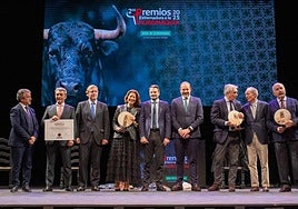 Acto de la entrega de premios.